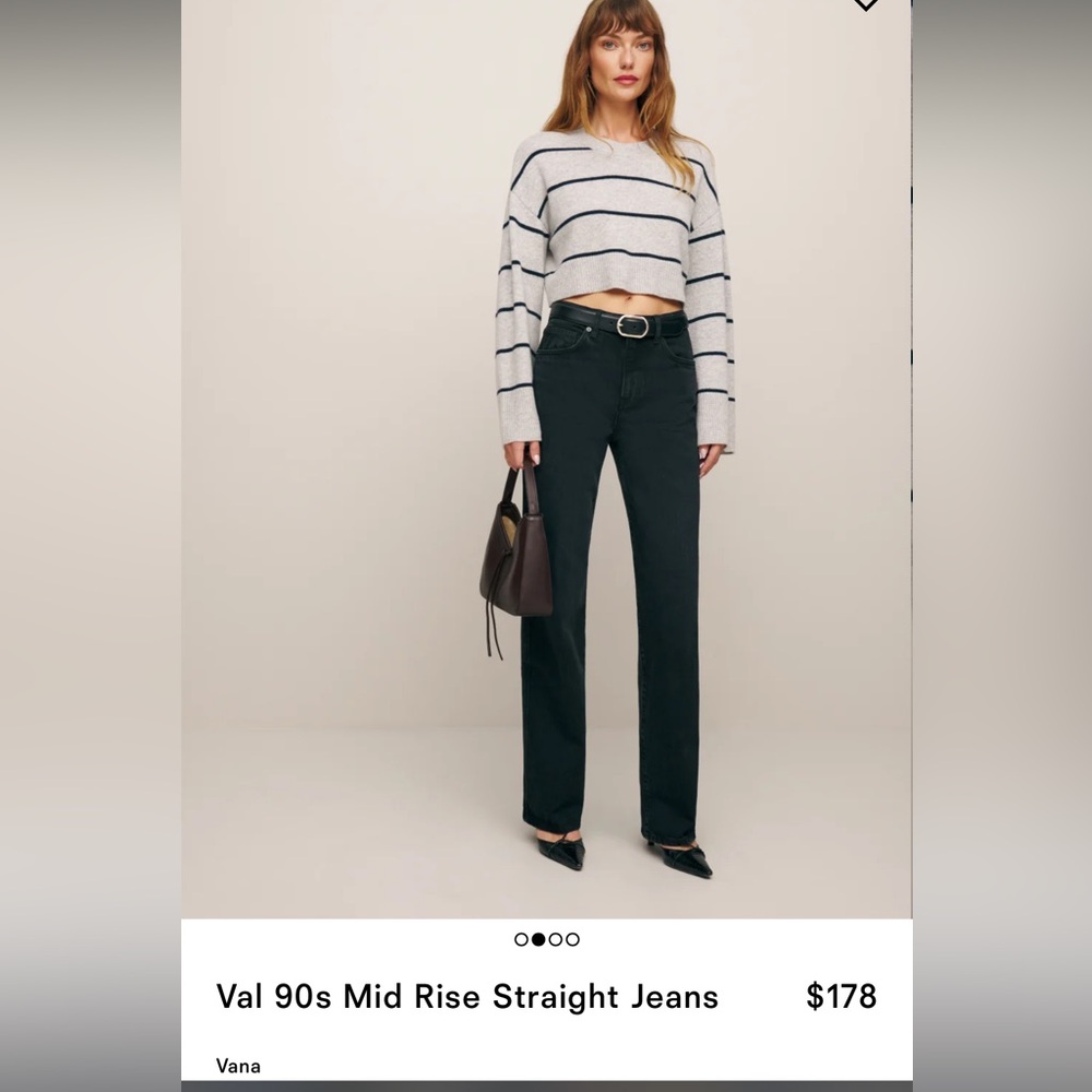 Reformation Val 90s mid rise straight jeans